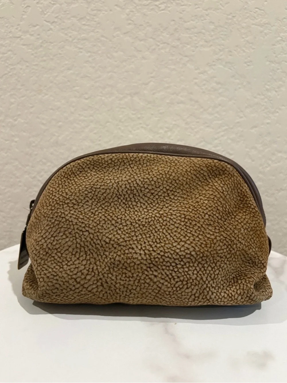 Borbonese Vintage Redwall Cosmetic Bag Clutch
